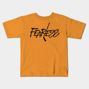 Fearless - no fear hockey saying Kids T-Shirt